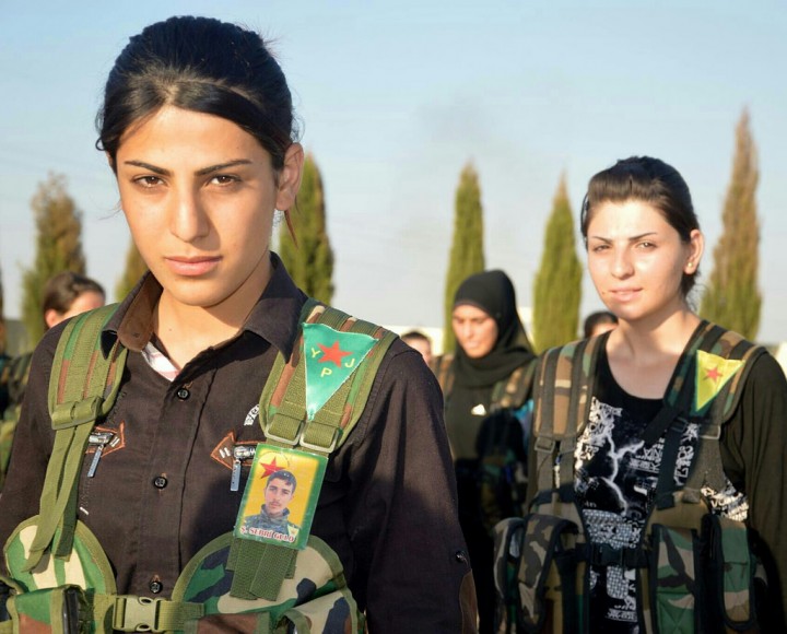 Kurdish fighters Image Flickr KurdishStruggle