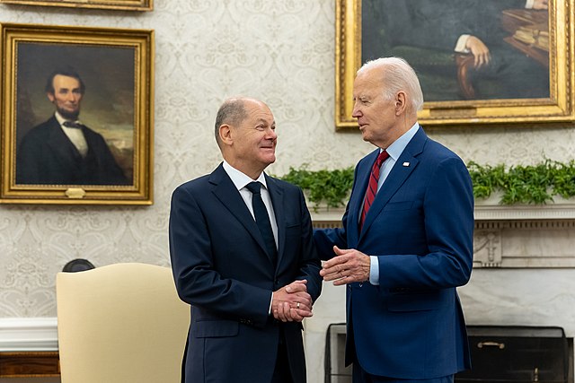President Joe Biden and Chancellor Olaf Scholz Image: The White House