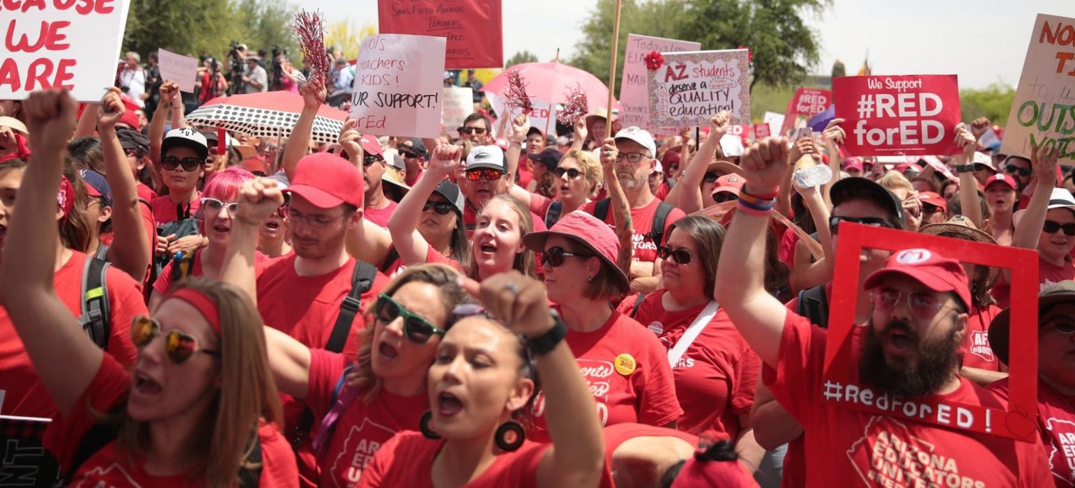 Red for ed arizona teachers strike