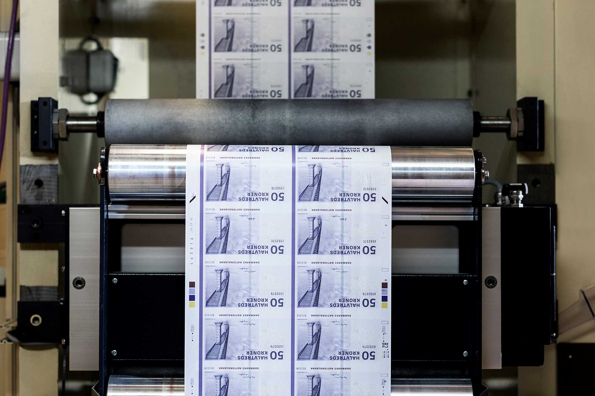 Seddelproduktion krediter Danmarks Nationalbank