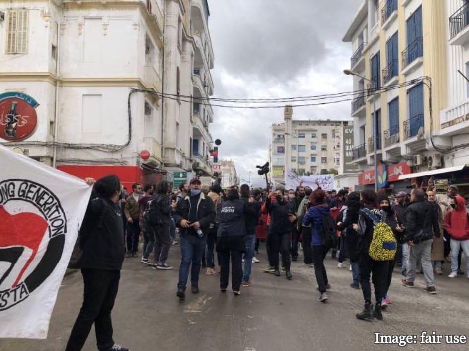 Masseprotester ryster Tunesien
