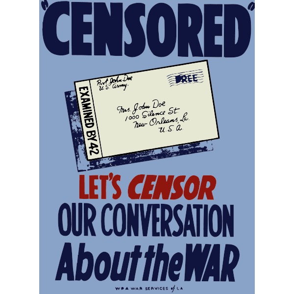 Krig, censur og kapitalisme