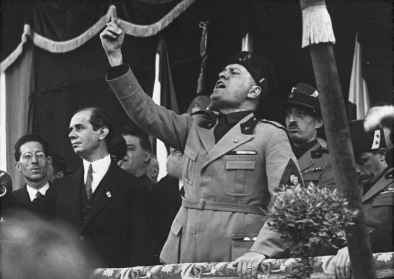 Mussolini Image German Federal Archive