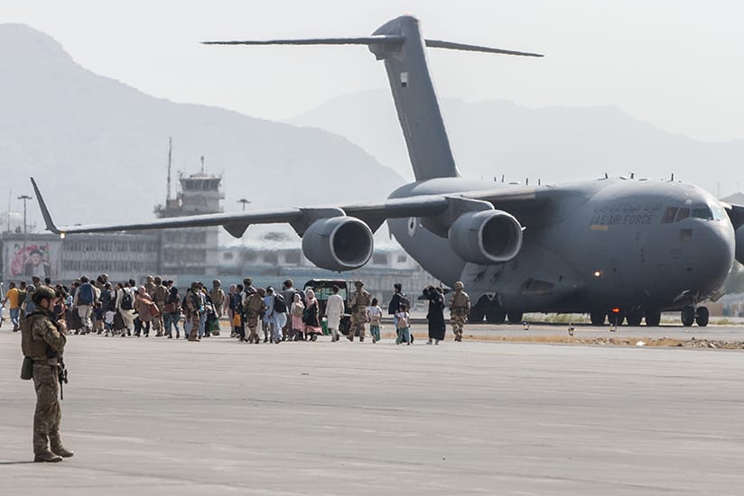 Afghanistan Evacuation Image U S Marine Corps Sgt Samuel Ruiz