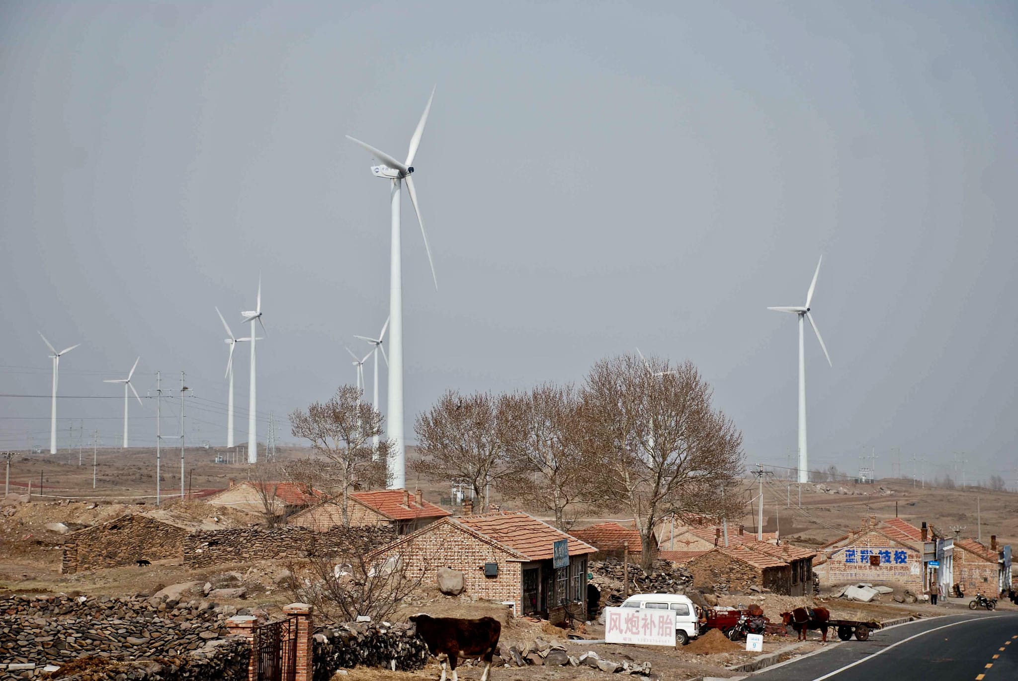 China wind farm Image Asian Development Bank Flickr