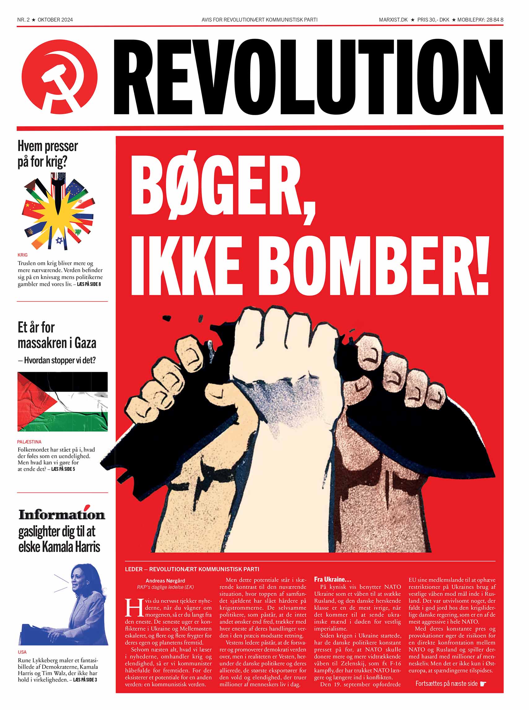 Revolution Forside 2 Oktober