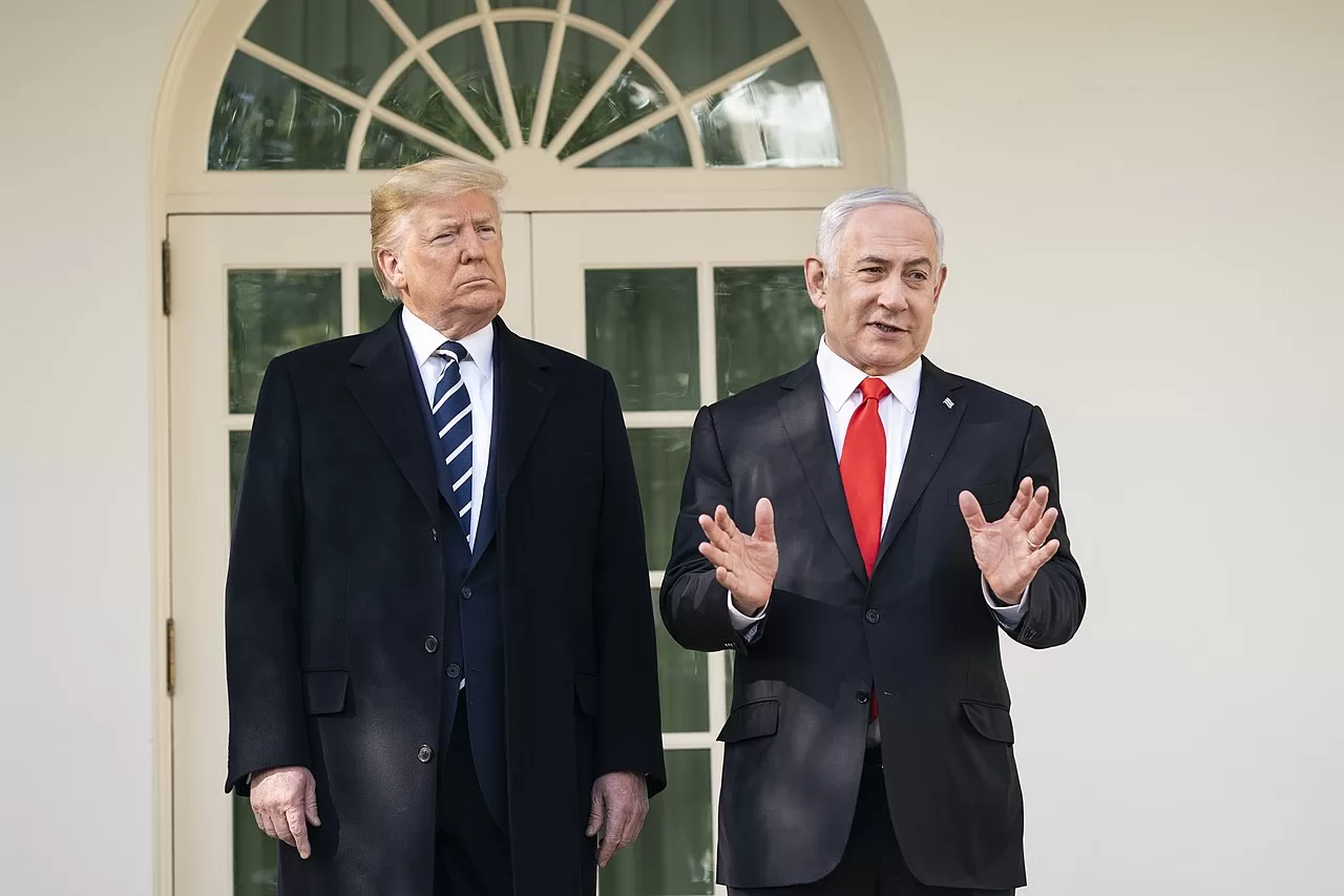 Trump netanyahu image public domain