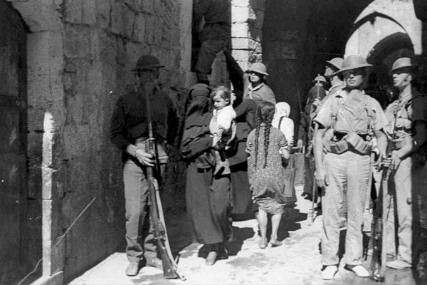 British soldiers jersualem image public domain