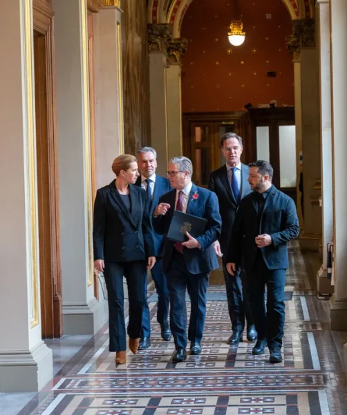 NATO Secretary General participates in a meeting of the Coalition of the Willing