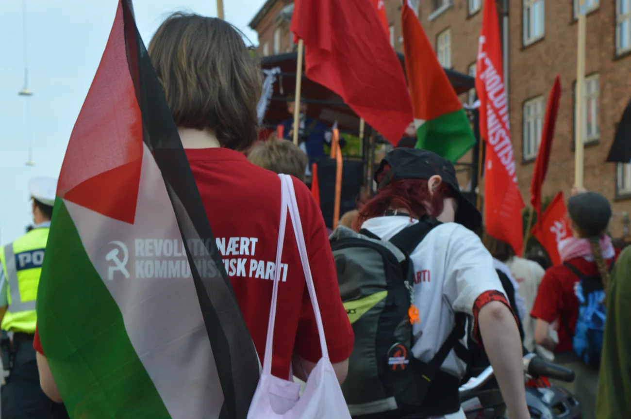 Rkp kommunister demo gaza paelestina