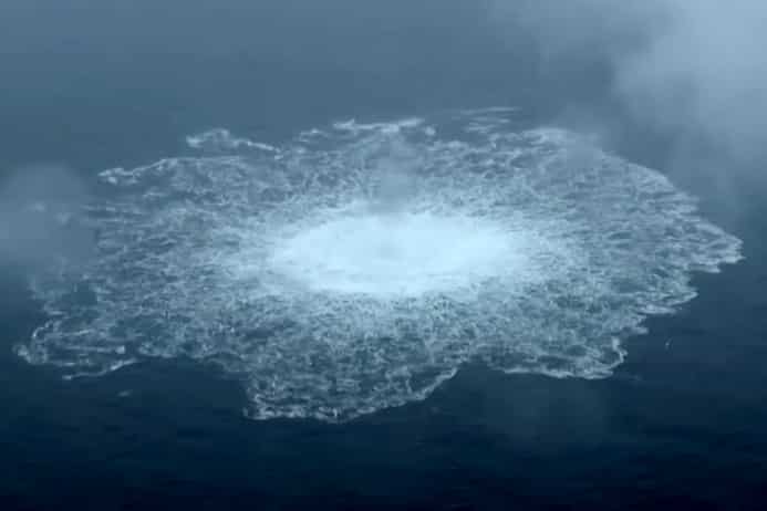 Nordstream Image Swedish Coast Guard