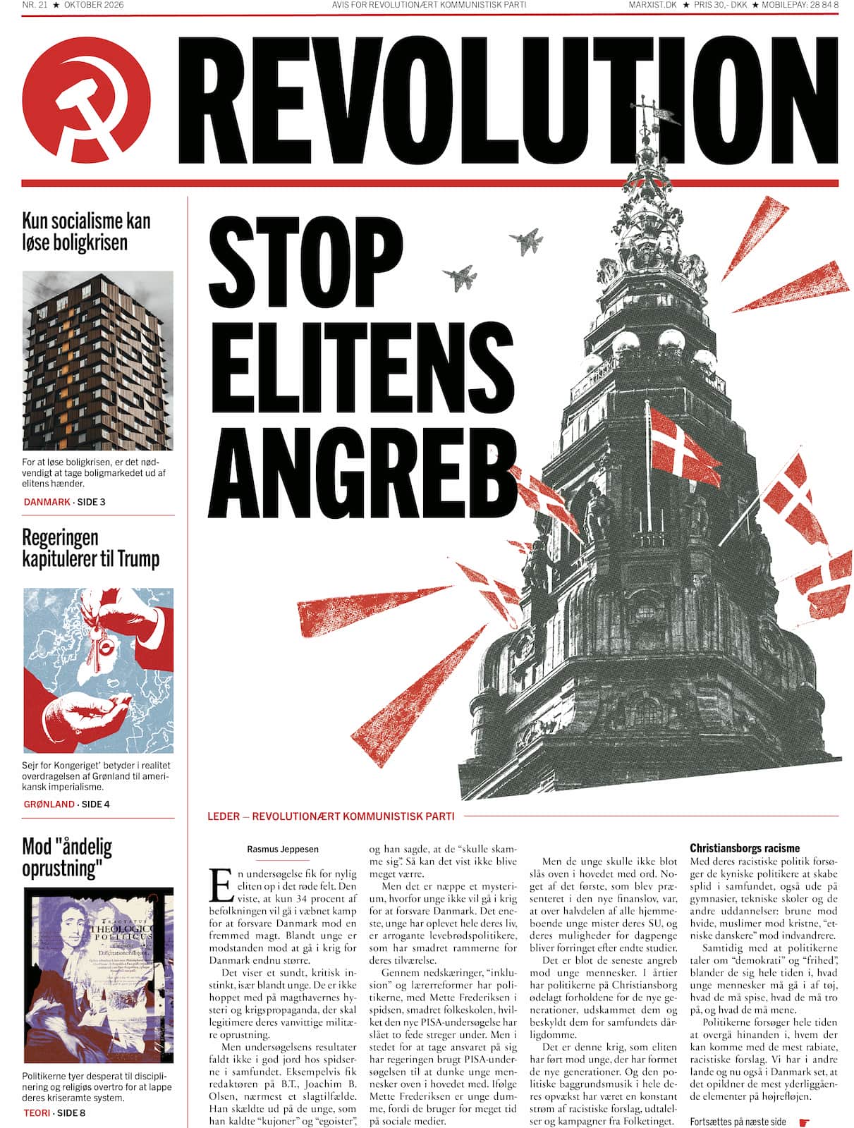 Revolution 21 oktober 2026 forside